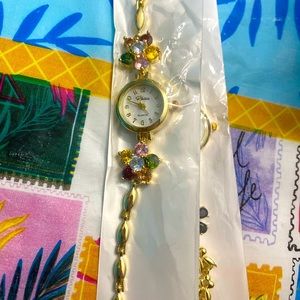 Gold laminated watch bracelet